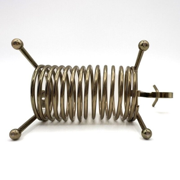 Brass Spring Wire Letter Holder Ram Animal Sheep Mid Century Desk Office Vintage - Picture 12 of 13